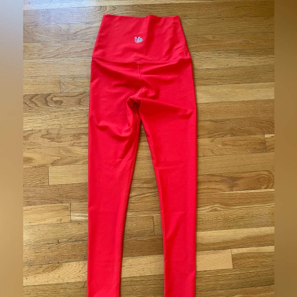 Bright red Boldbody Active leggings.
